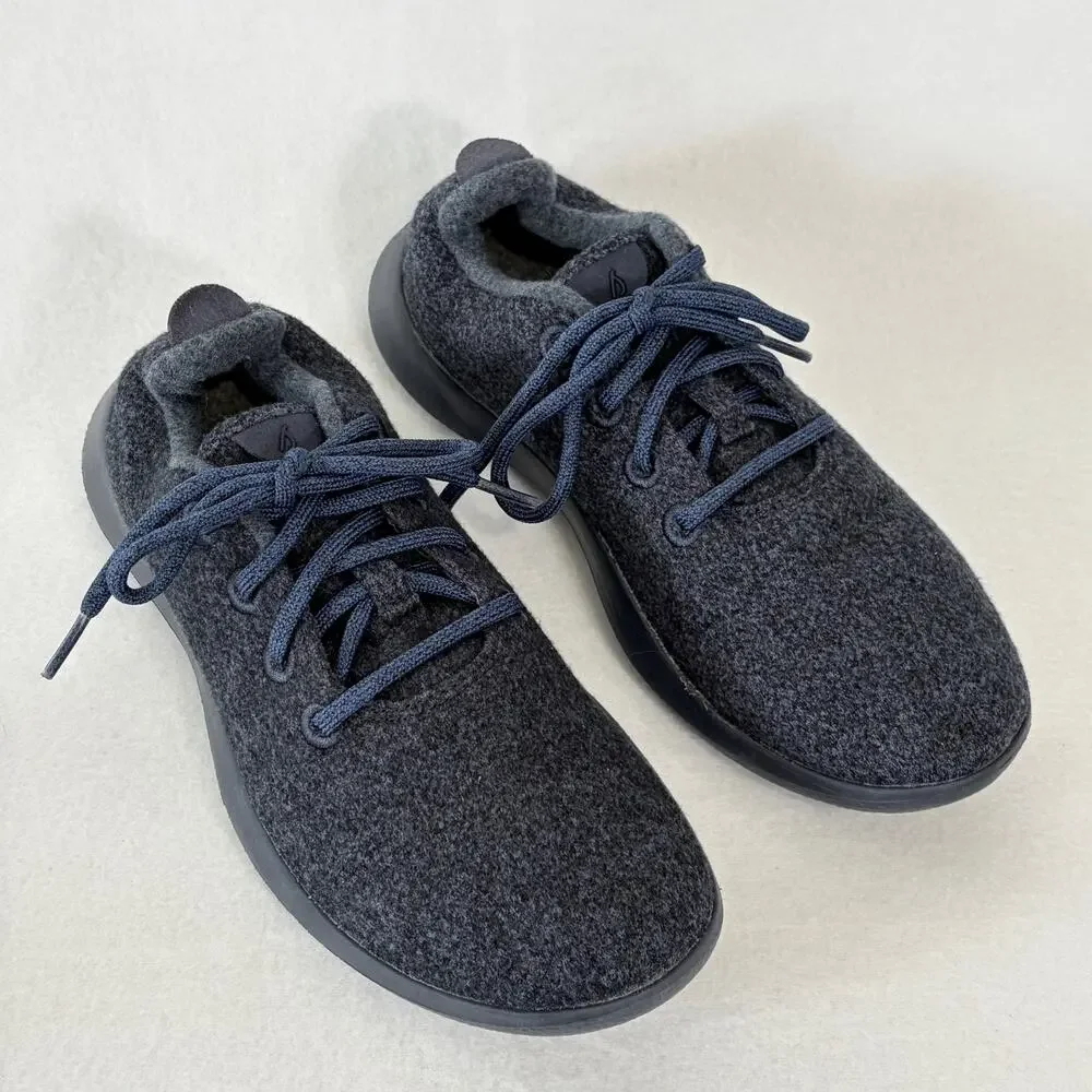 Allbirds Sneakers Womens 8 Navy Blue Wool Low Top Comfort Trainer Athletic Shoes - Picture 6 of 10